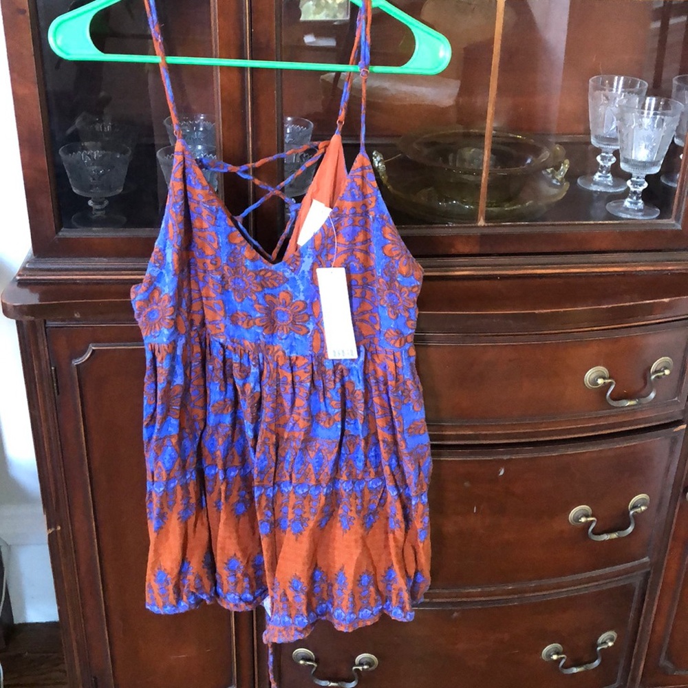 Blue and Orange Romper